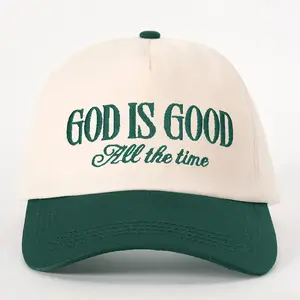 Christian Faith God Is Good Embroidered Baseball Cap for Women Men
