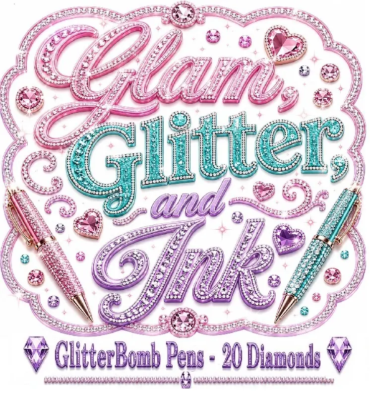 GlitterBomb Pens - 20 Diamonds (LIVE CLAIMS ONLY)