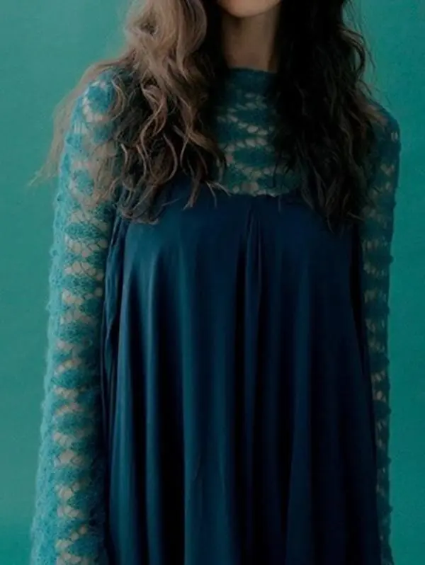 Mohair knit tunic