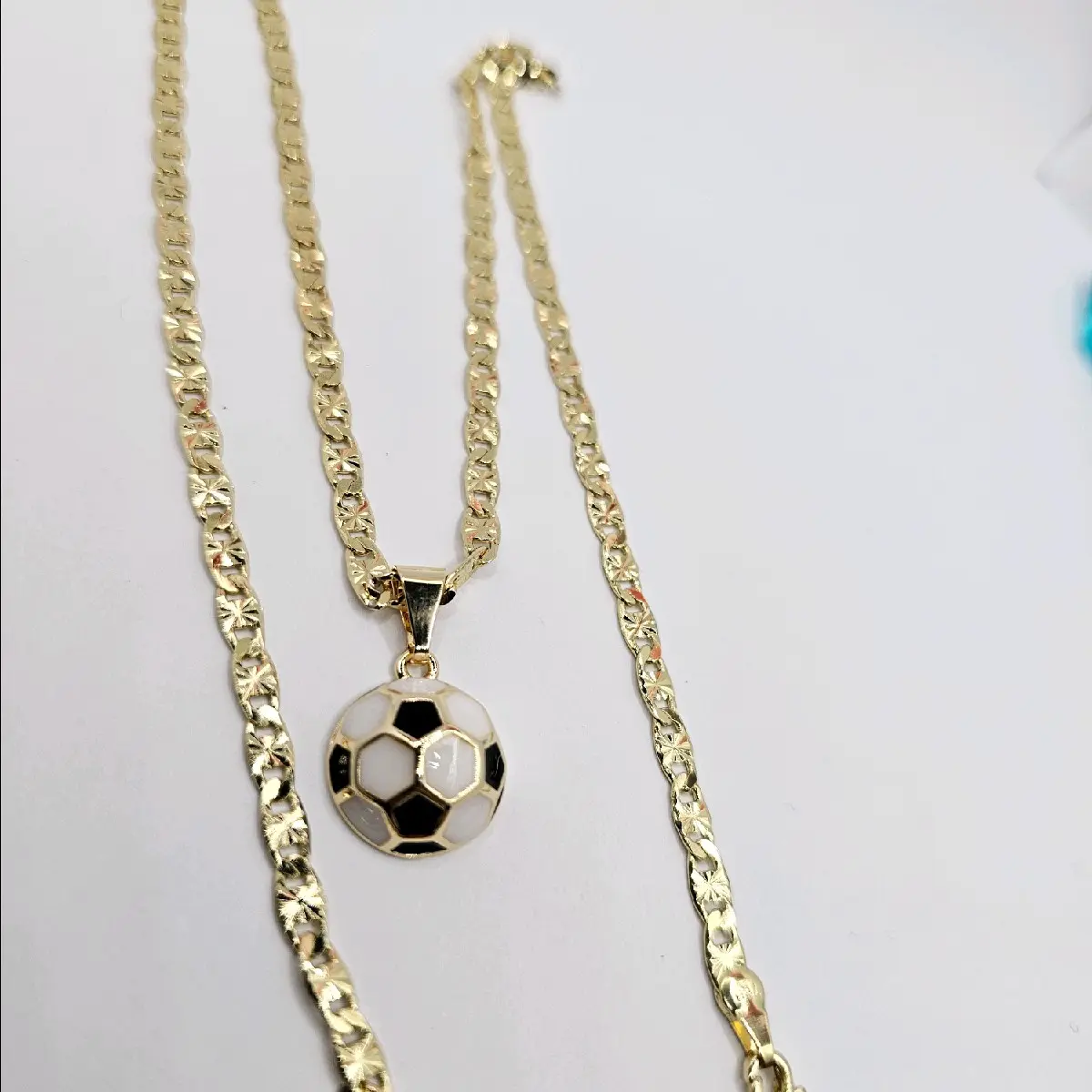 soccer ball (S) chain gold-plated regular style