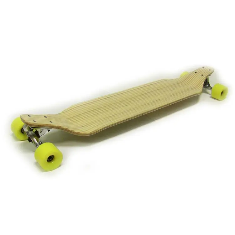 Zebra Bamboo Inlay Longboard Drop Down Downhill Racing Skateboard