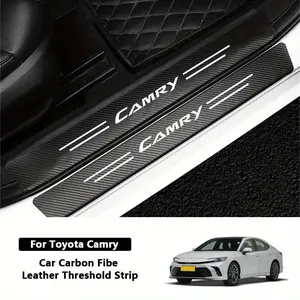 Toyota Camry Rear Door Edge Protector Sticker, Leather Threshold Strip, Scratch-Resistant Car Accessories, Durable Auto Protection Film, Easy Installation