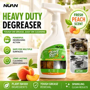 NUAN Heavy Duty Kitchen Degreaser Spray 500ml – Tough Grease & Oil Cleaner for Stove, Oven, Countertop & Range Hood