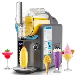Ice Cream Machine Frozen Drink Maker, Slushie Machine for Home - Slushy Machine Maker No Ice Needed Self Cleaning, 5 Preset for Soft Serve Ice Cream, Slushie, Margarita, Frappés, Milkshake