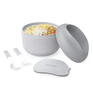 Bentgo Bowl (2-Pack) - Tableware with Lids & Utensils for Freshness and Convenience