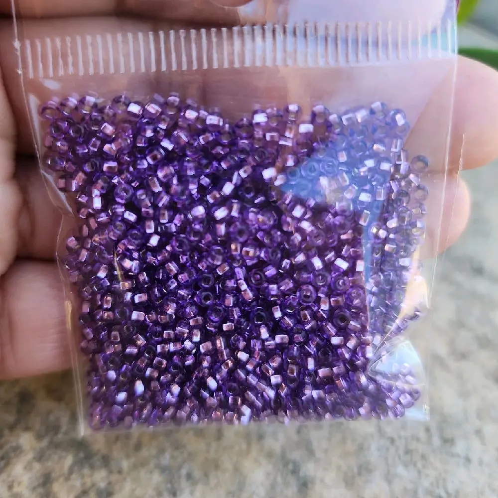 Glass Beads 10/0 Crystal Seed Beads for Jewelry Making and Crafting