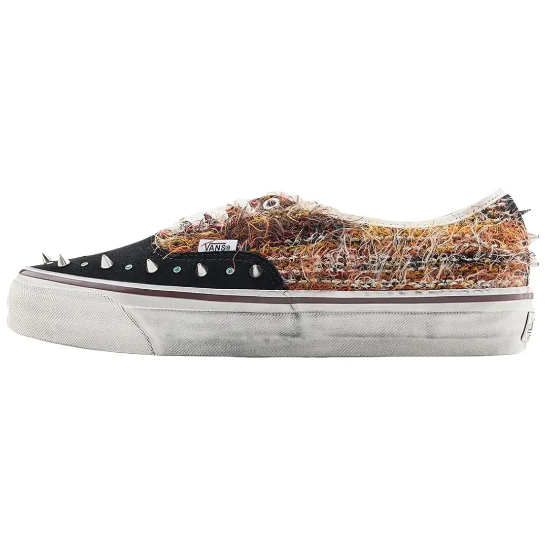 Men's Vans Premium LX Authentic 44 - Ibiza Pack Black Classic Sneaker, Breathable Walking Shoe with LX Detailing, Enhanced LX Detailing, Upgraded Cushion, Durable Vulcanized Rubber Outsole for Athletic Activities, Everyday Wear