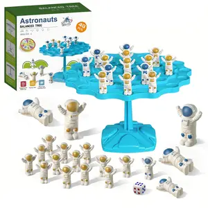 The Astronaut Balancing Game, Creature Crash, Easter Family Game Night Essentials, Great Kids Games, Includes 48 Astronaut, 1 Balancing Board, 1 Pillar Base and Die,1 storage bag，Easter Basket Gift - Magnetic Chess Family Game Set
