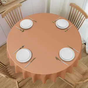 Style Printed Tablecloth, Holiday Party Decorative Round Picnic Camping Table Cover, Vintage Country Farmhouse Kitchen Accessory Gift