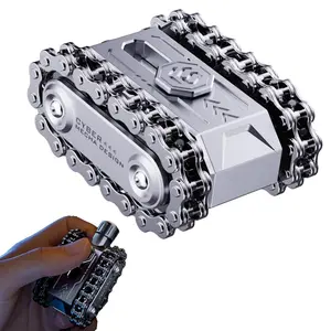 1Count Adult Tank Fidget Toy, Stress Relief Anxiety Reducer, Focus Promoter, Metal Material, High Precision Production