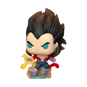 Funko Dragon Ball Super Saiyan 4 Vegeta Figurine - Flocked Finish, GITD Chase Series, Chalice Collectibles Exclusive