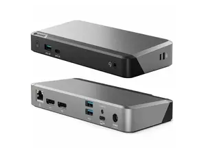 Alogic MX2 USB-C Dual Display DP Alt. Mode Docking Station - With 100W Power Delivery - DUPRMX2-100