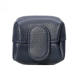 2026 NEW Mini Lychee Pattern Solid Color Buckle Coin Purse Key Earphone Storage Bag Casual Daily Change Pouch Thanksgiving Christmas Gifts for Men Women Girls