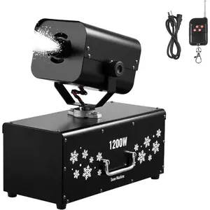 VEVOR Snow Machine, 1300W Super Silent Snow Maker, Portable Wireless Remote Control Snowmaking Machine, Outdoor Indoor Snowflake Maker for Xmas Party Wedding Stages Mall Snowflake Effects DecorVEVOR Super Brand Day