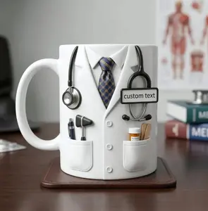 Custom Medical Mug, Personalized Doctor Accent Mug with Name, Doctor Mom Dad Appreciation Mug, Graduation Gift, Nurse & Physician Gift, 11 Oz