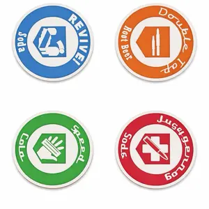 Zombies Perk Gaming Coaster Set - Revive Soda Double Root Beer Speed Stop Signs - 4 Pack