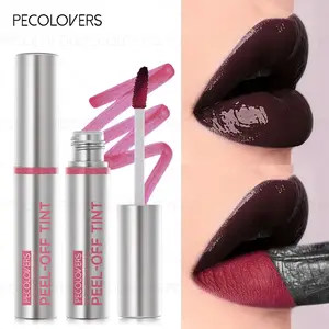 1PC Peelable Lip Glaze, Waterproof and Smudge-proof, Not Easy To Fade, Long-lasting Gloss, with Bright Colors, Mild Formula, Quick Film Formation, Easy To Control Daily and Party Makeup, Glossy, Lip Tint Gloss