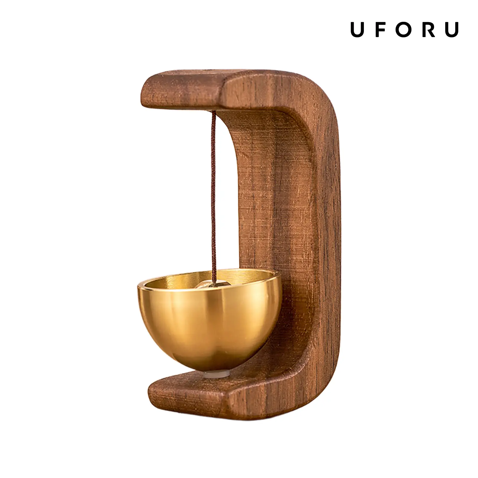UFORU Suction Door Type Solid Wood Wind Chime,  Hangable Entry Door Bell, Vintage Door Bell Hanging Ornament, Home Decor Supplies, Wall Decor, Modern,Valentine's Day gift Wireless Smart Doorbell Wireless Video Doorbell