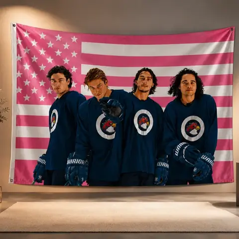 The Deal Briar Hockey Team Tapestry Flag, Graham Off-Campus , Hockey Romance Wall Decor, Campus Hockey, Briar University Hockey Photo
