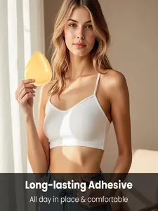 Sexy Bra Accessories for Small Bust Angels, Silicone bra Instant Boost Waterproof sticky inserts sticky pad lift Sticky inserts swimming Sticky Inserts-Instant Lift & Boost, Washable & Reusable, Outfit Enhancer +Free cloth nipple stickers Beach