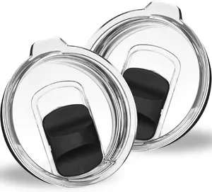 Tumbler Lids for Yeti, 2 Pack 20 oz Magnetic Replacement Tops for 20 oz Tumbler, 16 oz Pints, 10/24 oz Mug, 10 oz Lowball, Spill Proof Covers with Magnetic Slider for Ozark Trail, Old Style Rtic