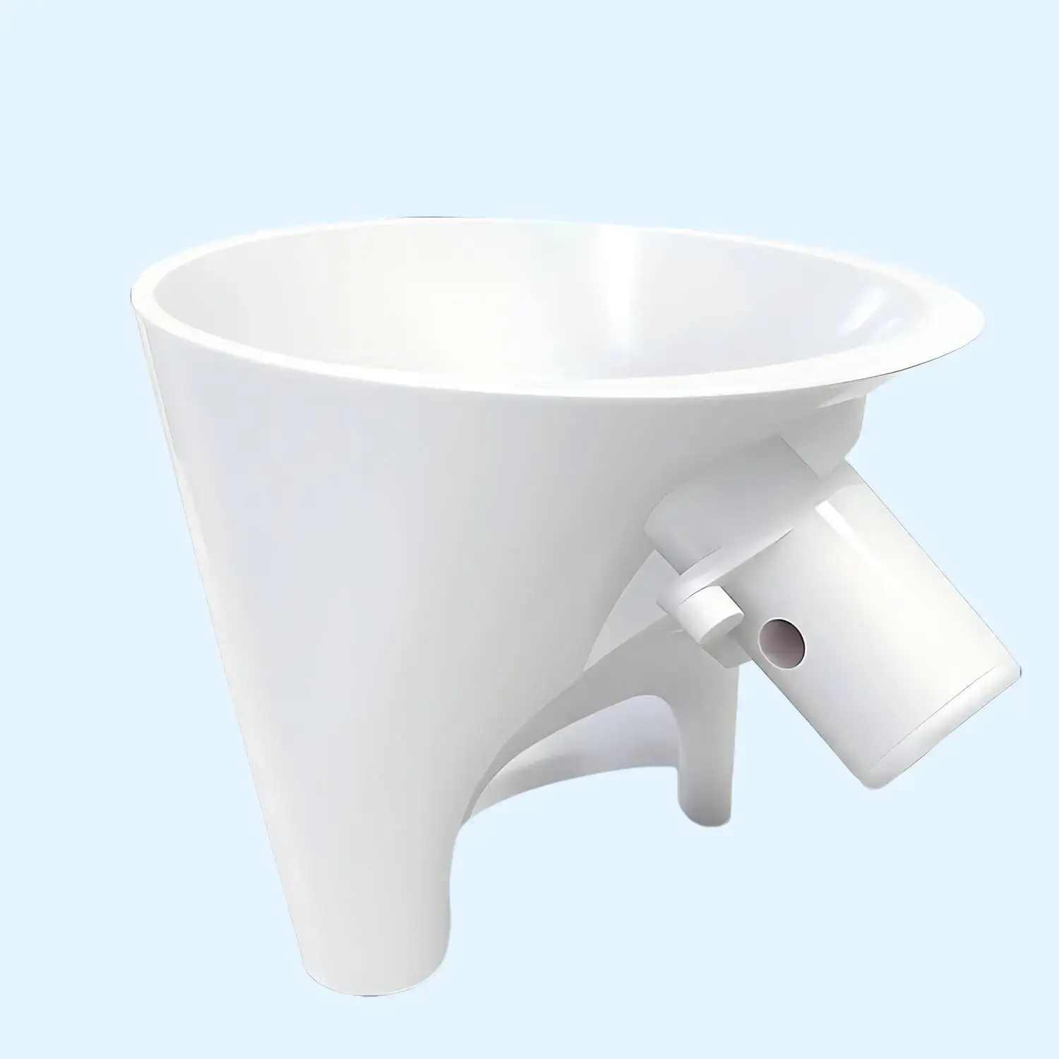 Flour Funnel for Kitchen Aid Mixer，Anti-Splash Accessory，Anti-Spill Pouring Shield Attachment for 4.5-5 Qt Tilt-Head MessFree Baking Tool, Easy Pour Accessory (White)