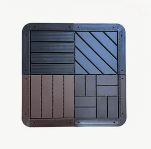 30 Trim Pieces & 4 Corners for Deck Tiles Easy Interlock Waterproof Fireproof UV Resistant 44 Sqft Box