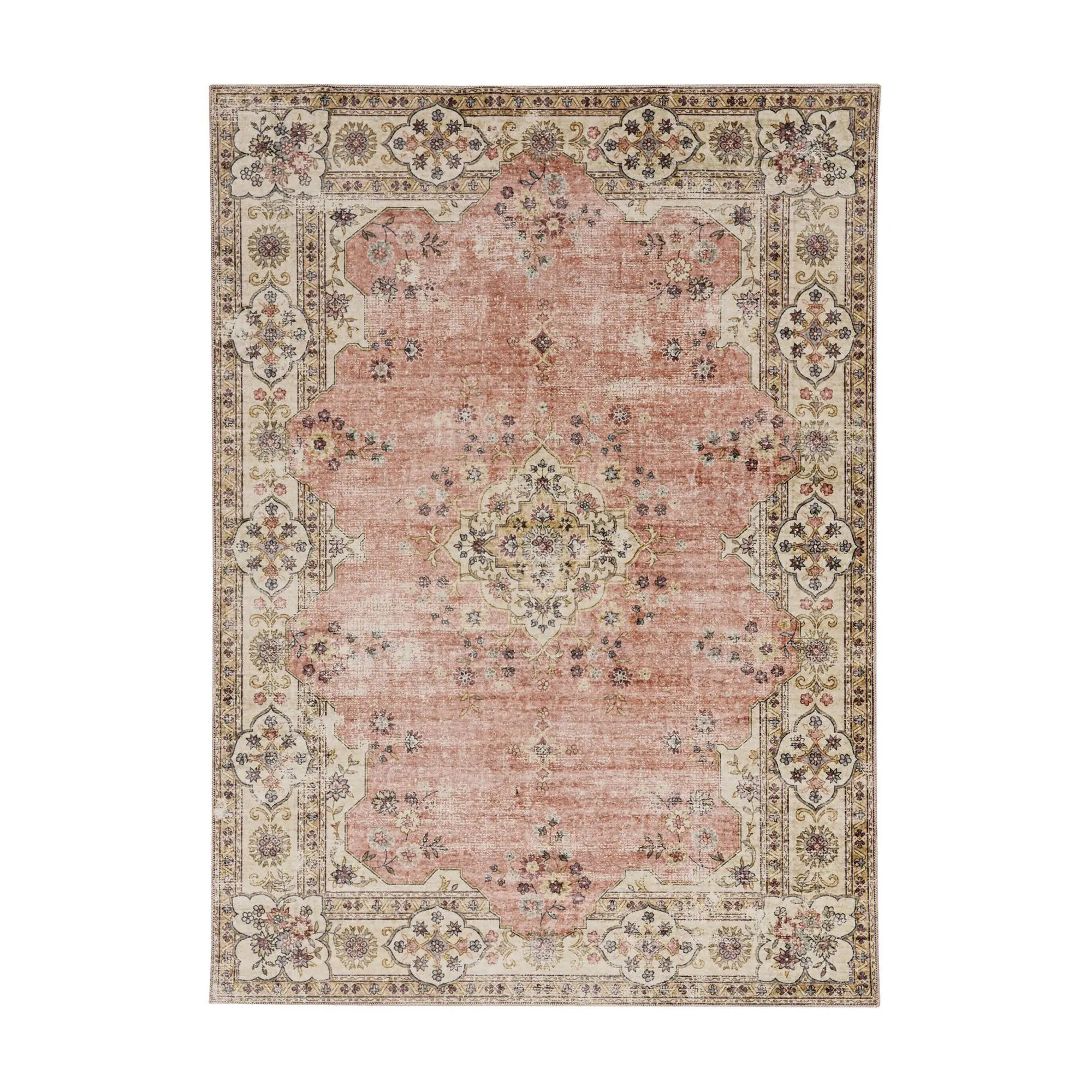 Linon Home Mac Washable 2'x3' Decorative Non-Slip Stylish Rug
