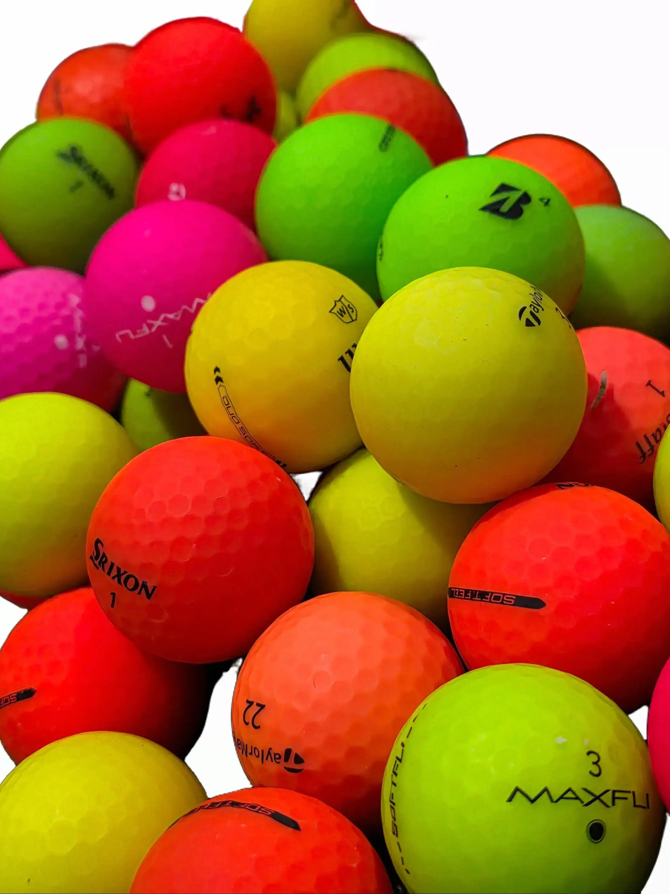 4A Recycled Golf Matte Balls colors