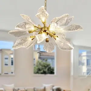 18-Light Modern Dimmable LED Chandeliers for Dining Room