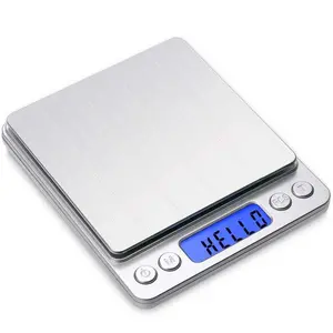 Digital Gram Scale 500g 0.01g Food Scale High Precision Kitchen Scale Multifunctional Stainless Steel Pocket Scale with Back-Lit LCD Display Tare PCS Features Silver free ship appliance