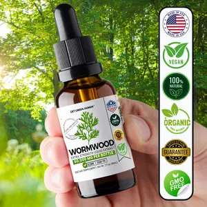 Organic Wormwood Tincture Herbal Liquid Supplement Extract Drops Natural Herbal Remedy for Cleanse by Get Green Human