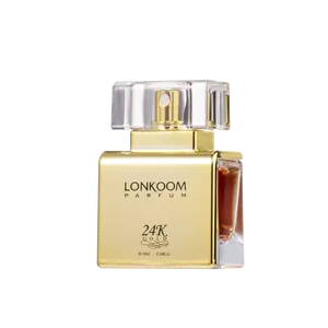 LONKOOM 24k Gold 0.34oz  EDP mini Perfume for Women |Sweet Vanilla & Sweet Fruity Perfume| Long Lasting 6-8 hours  Fragrance