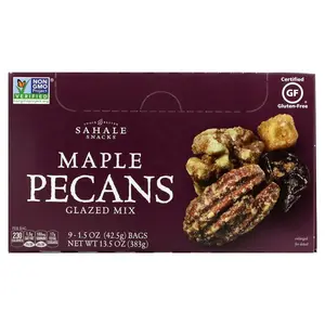 Sahale Snacks Glazed Mix, Maple Pecans, 9 Packs, 1.5 oz (42.5 g) Each