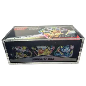 Prismatic surprise box acrylic case with magnetic lid-Acrylic Case ONLY- Pokemon Cards not included