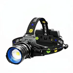 Skywolfeye 30W Super Bright LED Headlamp with 3x18650 Batteries & USB Power Bank, IPX6 Waterproof, Zoomable, Type-C Rechargeable for Camping, Fishing, Work, Auto Repair, Running, Dog Walking, Emergency, Hiking, Power Outage & More