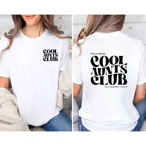 Cool Auntie Printed T-Shirt – Soft Washed Cotton, a great gift for sisters and aunts
