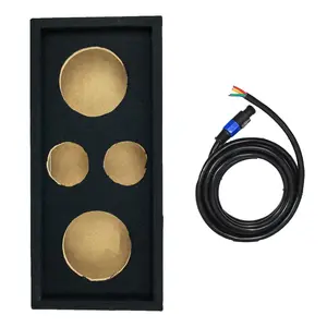 Q Power Car Audio Subwoofer Enclosure Box for 8 Inch Mids and 3 Inch Tweeters