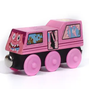 Zany Trains - Sugar Rush Susie - Wooden Train Set with Cargo - Compatible with All Wooden Train Sets - Wooden Train Cars Series 1