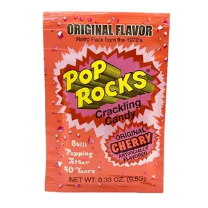 Pop Rocks Original Cherry Flavor Crackling Candy Retro Packaging Popping Sensation Sweet Snack for Parties & Sharing