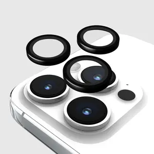 Aluminum Ring Camera Lens Protector Black - iPhone 15 Pro / 15 Pro Max