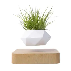 Levitating Air Bonsai Pot, Rotation Flower Pot Planters, Magnetic Levitation Suspension Floating Pot, Potted Plant Home Desk Dec