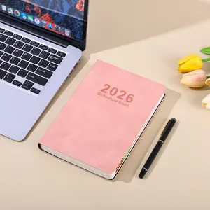 2026 A5 Planner, 200 Pages, Multiple Colors Available, Label Design, Ribbon Bookmark, Daily Efficiency Handbook, Office & Daily Use