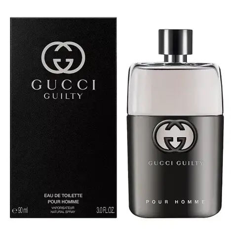 Gucci Guilty by Gucci Men's EDT Cologne - 3 oz / 1.6 oz Masculine Aromatic Citrus Woody EDT Perfume with Distinct Woody Aroma Natural Fragrance Base