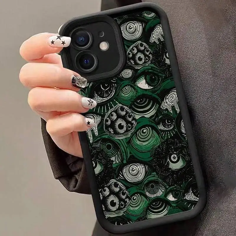 Creative Abstract Eye Pattern Phone Case, Anti-drop Decorative Phone Protector Cover, Phone Accessories Compatible with iPhone Series, Unique
