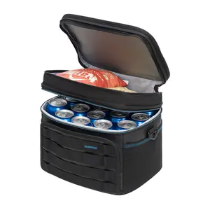 Everfun Grid Cooler Bag Lunch Box / Cooler, 12-Qt Insulated Lunch Box, Soft Side, 4 Compartments, Stays Cool up to 12 Hours, Tradesman Pro, Lunch bag for men, Lunch box for man