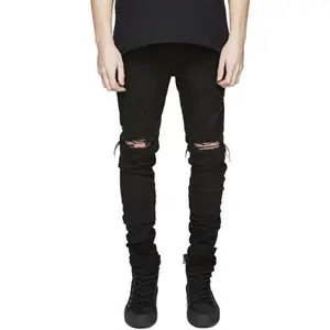 Men's Slim Fit Ripped Stretch Skinny Jeans for Men, Distressed Tapered Leg Fashion PantsGift