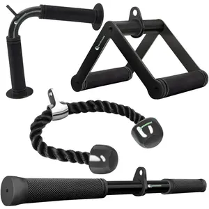 Cable Machine Attachment Set LAT Pulldown Attachments Weight Machine Accessories for Home Gym