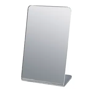 Acrylic Mirror Slant Back Countertop Travel Makeup Mirrors Vertical Orientation Compact Safer Than Glass Retail Salons or Home for Therapy by 321 Plastics