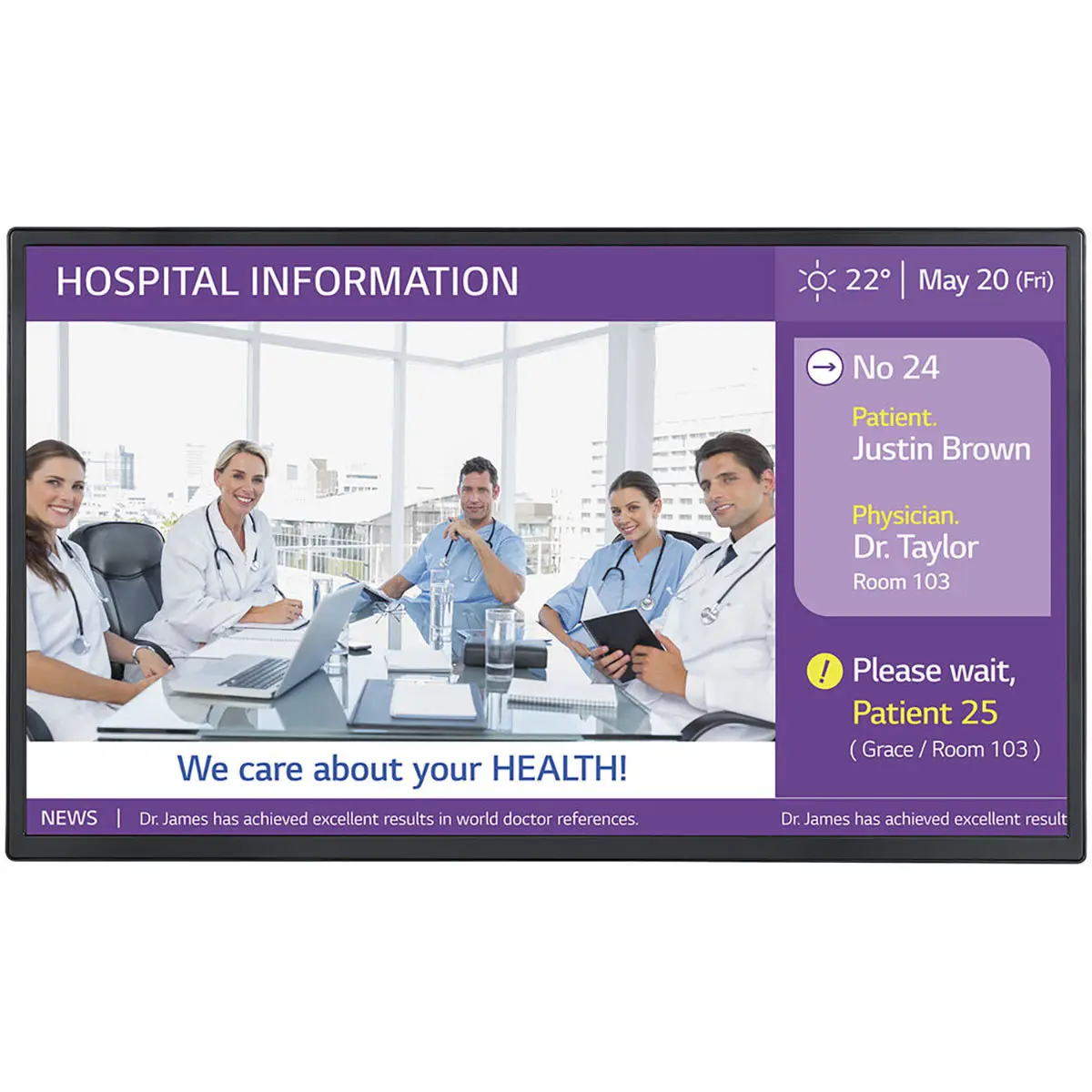 LG ML5K-B 43" 16:9 4K Ultra HD Digital Signage Commercial IPS LED Display